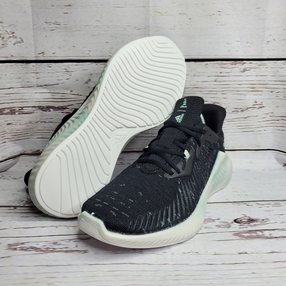 NEW* Adidas Alphabounce+ Parley Boost Black/White